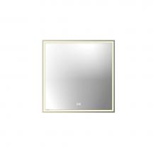 Madeli MC-IL3030-RM-04-L00-BN - Madeli Illusion Lighted Mirrored Cabinet, Recessed Mount, 30'' x 30'' x 4-3/4&