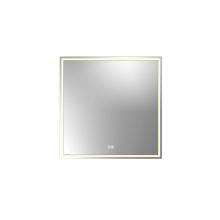 Madeli MC-IL3030-RM-04-L00-PC - Madeli Illusion Lighted Mirrored Cabinet, Recessed Mount, 30'' x 30'' x 4-3/4&