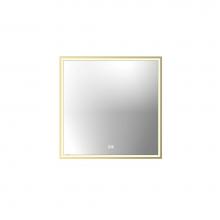 Madeli MC-IL3030-RM-04-L00-SB - Madeli Illusion Lighted Mirrored Cabinet, Recessed Mount, 30'' x 30'' x 4-3/4&