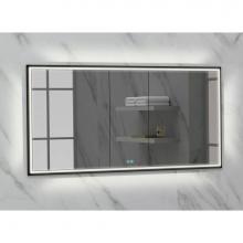 Madeli MC-IL6036D-RM-04-000-MB - Madeli Illusion Lighted Mirrored Cabinet, Recessed Mount, 60'' x 36'' x 4-3/4&