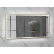 Madeli MC-IL6036D-RM-04-000-SB - Madeli Illusion Lighted Mirrored Cabinet, Recessed Mount, 60'' x 36'' x 4-3/4&