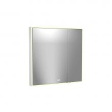 Madeli MC-VA3636L-SM-04-L24-MR - Madeli Vanguard Lighted Mirrored Cabinet, Surface Mount, 30'' x 36'' x 4-3/4&a