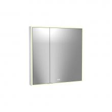 Madeli MC-VA3636R-SM-04-R24-MR - Madeli Vanguard Lighted Mirrored Cabinet, Surface Mount, 36'' x 36'' x 4-3/4&a