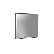 Madeli MC-PI3636R-SM-04-R24-25-MB - Pioneer Lighted Mirrored Cabinet, Surface Mount, 36'' x 36'' x 4-3/4'&apo
