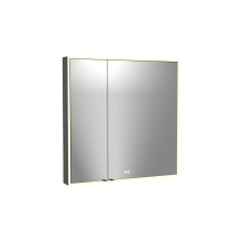 Madeli MC-VA3636R-SM-04-R24-25-MB - Vanguard Lighted Mirrored Cabinet, Surface Mount, 36'' x 36'' x 4-3/4'&ap