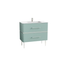 Madeli B021-24-001-LR-PG-HR-PC - Perla 24'' Free Standing Cabinet Pastel Green/HW: Polished Chrome(PC)