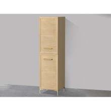 Madeli LCTR-201876-L001-LY-NO-HY-PC - Portrait 20''W x 18''D x 76''H Free Standing Linen Cabinet L Hinged