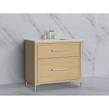 Madeli B465-36-001-LY-NO-HY-PC - Profile 36'' Free standing Vanity Cabinet in Natural Oak/HW: Polished Chrome(PC)