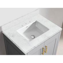 Madeli QSA1812-30-130-WC - Madeli Quartzstone Countertop,  30'' x 18'' x 3/4'', 8'' W