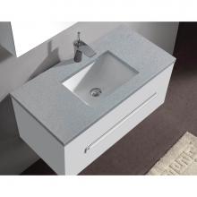 Madeli QSA1812-36-110-VG - Madeli Quartzstone Countertop,  36'' x 18'' x 3/4'', Single Faucet H