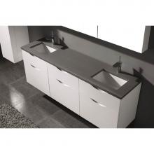 Madeli QSA1812-72-210-WC - Quartzstone Countertop,  72'' x 18'' x 3/4'',  Single Faucet Hole in