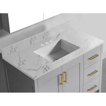 Madeli QST2208-42-130-WC - Madeli Quartzstone Countertop,  42'' x 18'' x 3/4'', 8'' W