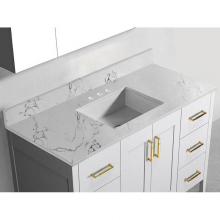 Madeli QST2208-48-110-WC - Madeli Quartzstone Countertop,  48'' x 18'' x 3/4'', Single Basin,