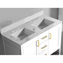 Madeli QST2208-48-230-WC - Madeli Quartzstone Countertop,  48'' x 18'' x 3/4'', Double Basin,