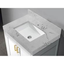 Madeli QSV2230-36-110-WC - Madeli Quartzstone Countertop,  36'' x 22'' x 3'', Single Faucet Hol