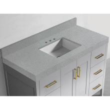 Madeli QSV2230-48-130-VG - Madeli Quartzstone Countertop,  48'' x 22'' x 3'', Single Basin,  8&