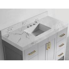 Madeli QSV2230-48-130-WC - Madeli Quartzstone Countertop,  48'' x 22'' x 3'', Single Basin,  8&