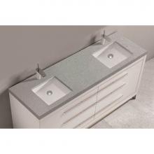 Madeli QSV2230-72-210-VG - Madeli Quartzstone Countertop,  72'' x 22'' x 3'',  Single Faucet Ho