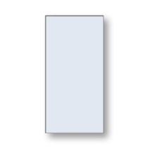 Madeli RL-VT2448-003-AL - Vetro Mirror, 24''x 48'' x 3/4'', Rectangular,  Frosted Edge