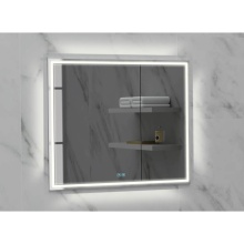 Madeli MC-IL3636L-RM-04-L24-25-BN - Illusion Lighted Mirrored Cabinet, Recessed Mount, 36'' x 36'' x 4-3/4'&a