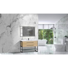 Madeli B810-42-001-NO-PC - Silhouette 42'' Free Standing Vanity Natural Oak/HW: Polished Chrome(PC)