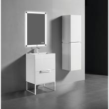 Madeli B400-24-001-LC-GW-PC - Soho 24''. Glossy White Free Standing Cabinet