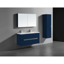 Madeli B300-48D-002-SA-H3-PC - Urban 48D'' Wall hung  Vanity Cabinet in Sapphire Finish/HW: Polished Chrome(PC)