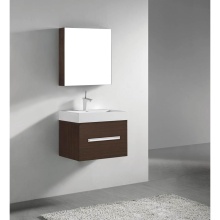 Madeli B070-24-002-WA-PN - Vogue 24'' Wall Hung Vanity Cabinet Walnut/HW: Polished Nickel(PN)