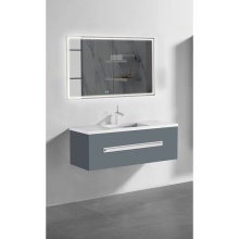 Madeli B070-48C-002-TG-PC - Vogue 48C'' Wall Hung Vanity Cabinet Studio Grey/HW: Polished Chrome(PC)