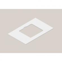 Madeli XTA2208-48-100-GW - Urban-22 48''W Solid Surface , Slab With Cut-Out. Glossy White, 48''X 22'