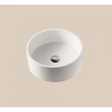 Madeli XTV-R106-WH - Madeli X-Stone Vessel, 15-1/2'' x 15-1/2'',  Round, Glossy White