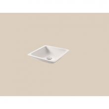 Madeli XTV-S103-WH - Madeli X-Stone Vessel, 16-1/2'' x 4'', Square,  Glossy White