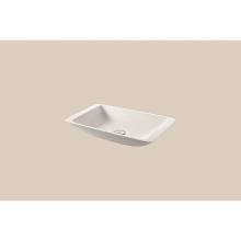 Madeli XTV-S104-GW - Solid Surface Vessel. Rectangular , Beveled. Glossy White. No Overflow, 22-7/8'' X 13-5/