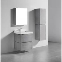 Madeli B500-24-002-AG - Cube 24'' Wall hung  Vanity Cabinet in Ash Grey