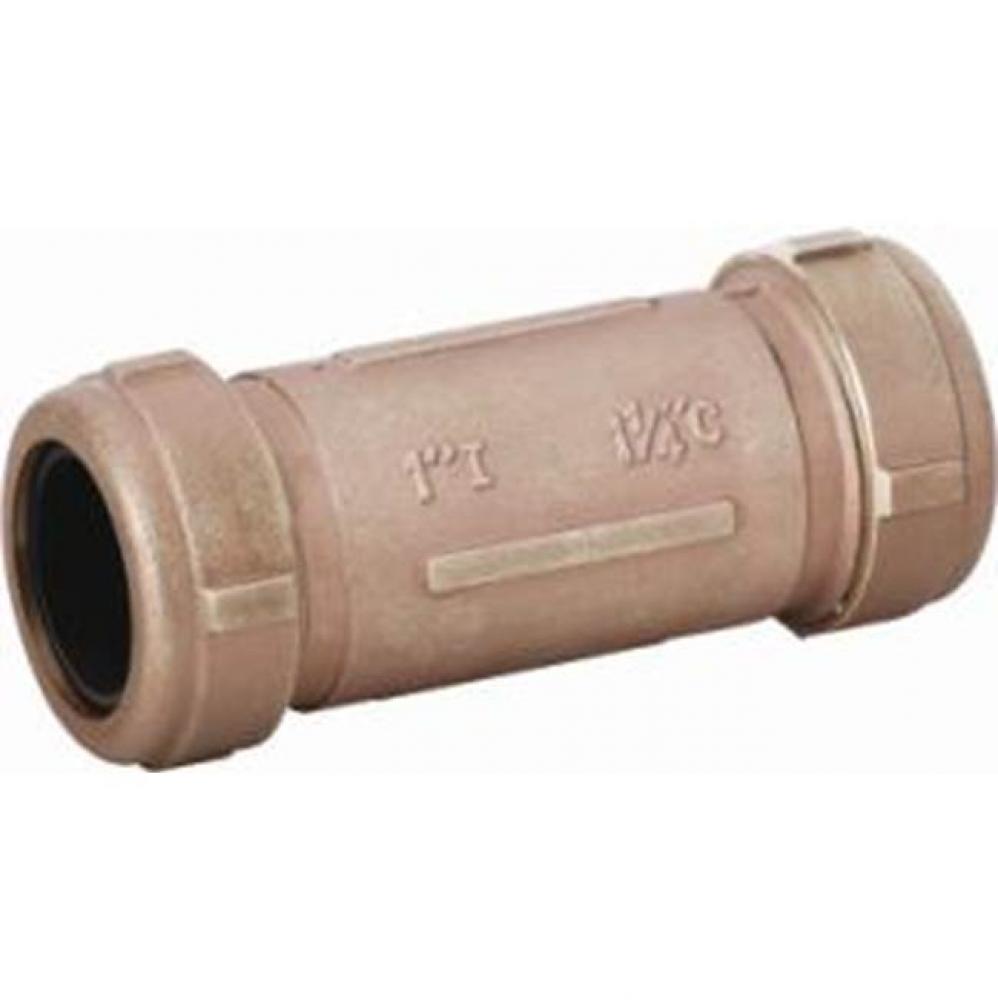 3/4'' BRASS COMP CPLG LONG NOT FOR POTABLE WATER