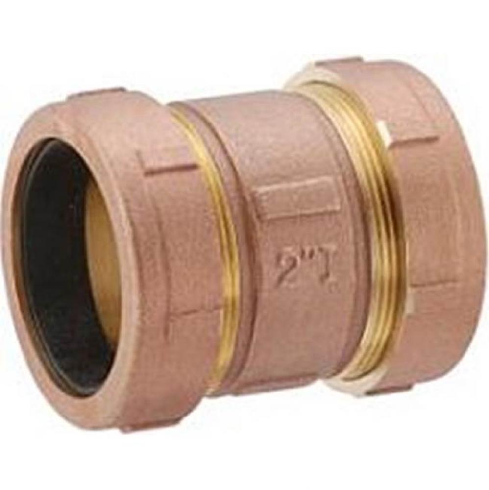 2'' BRASS COMP CPLG NOT FOR POTABLE WATER
