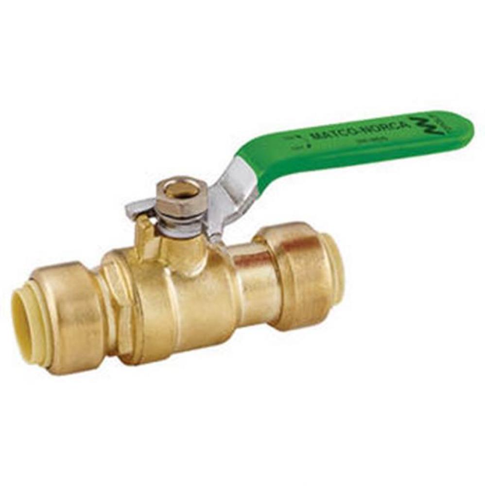 LEAD FREE 1/2'' PUSH TO CONNECT BALL VALVE 200WOG