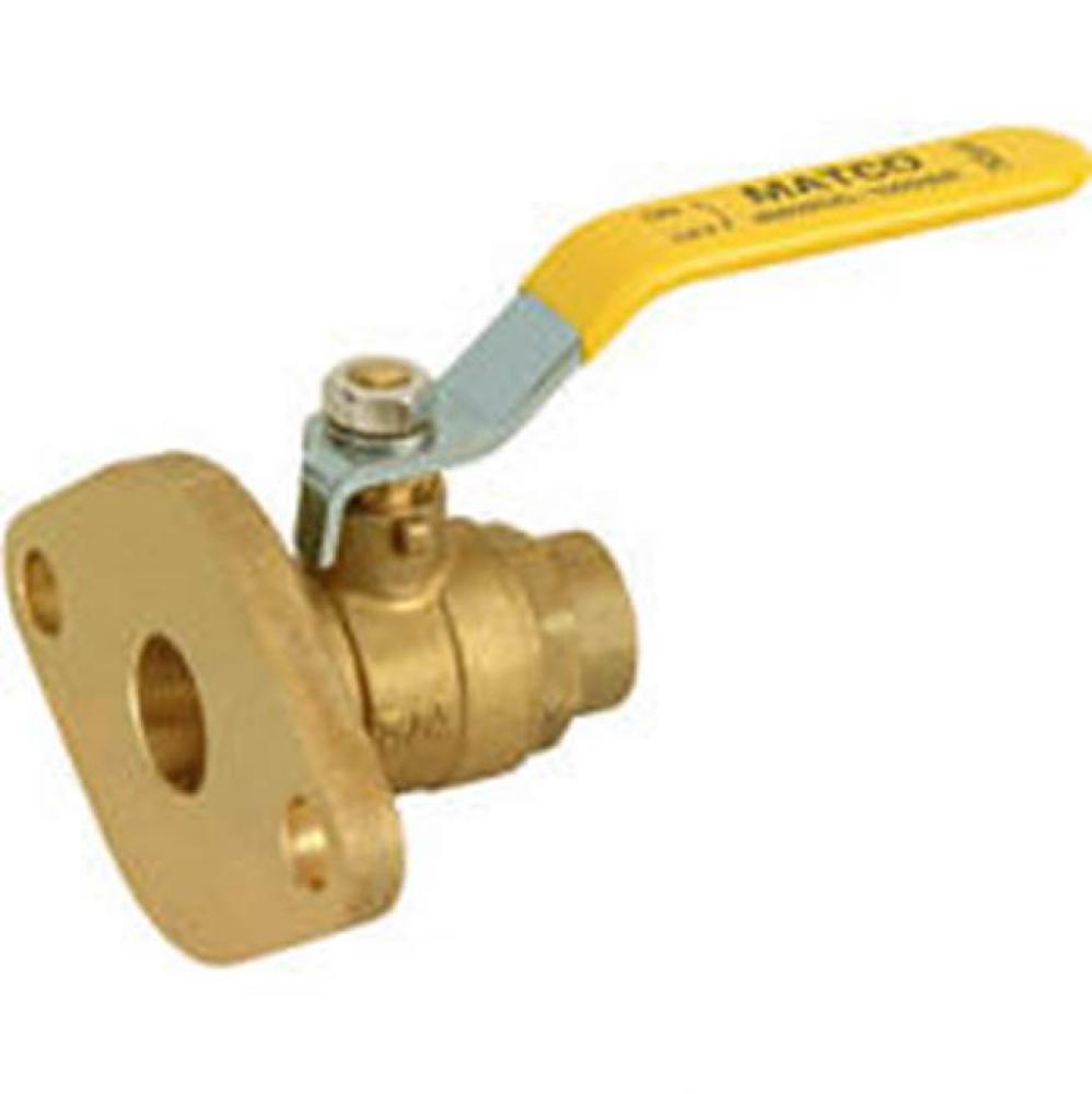 1'' C-C X FLG UNI-FLANGE BALL VALVE WITH 2 BOLTS AND NUTS