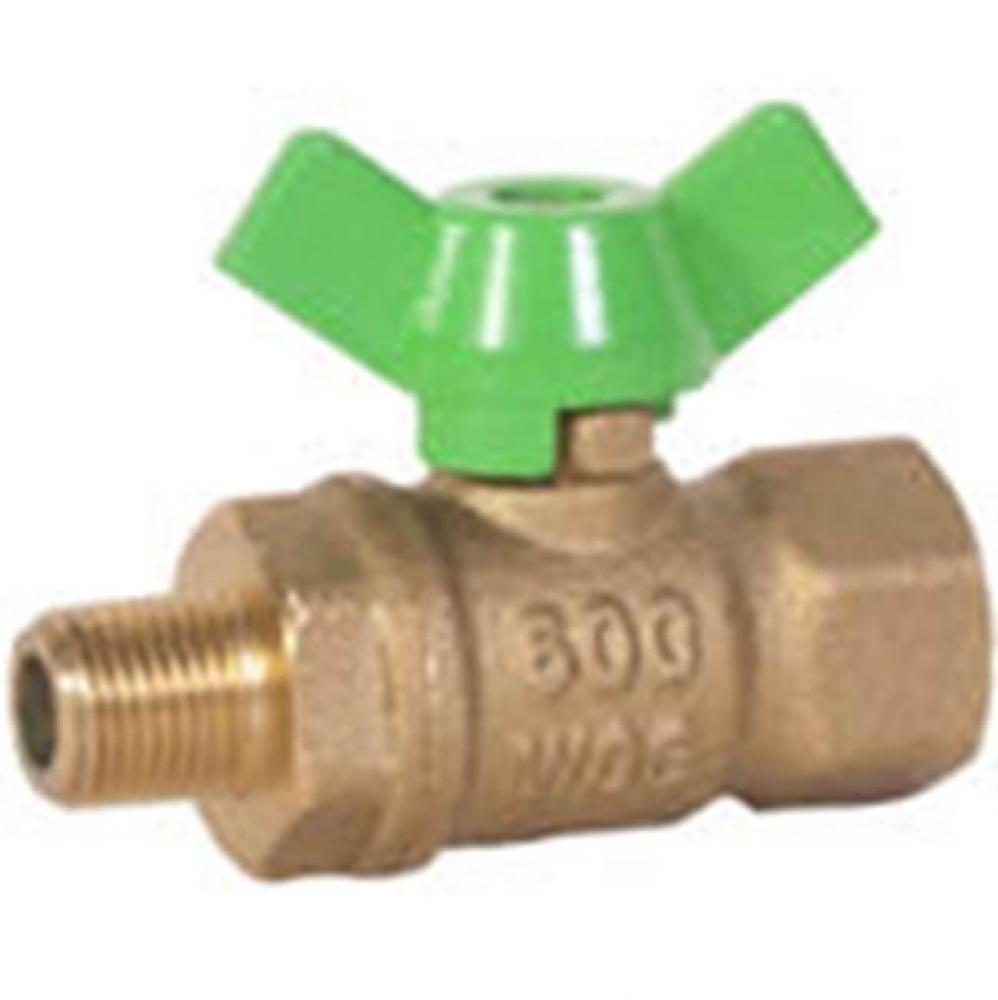 Lead Free 1/8''Mip X 1/4''Fip Ball Valve With T-Handle