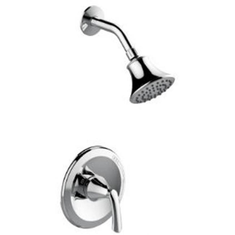 Single Handle Cp Shower Trim Only, Metal Slip On Diverter Spout, Metal Lever Handle, Showerhead Wi