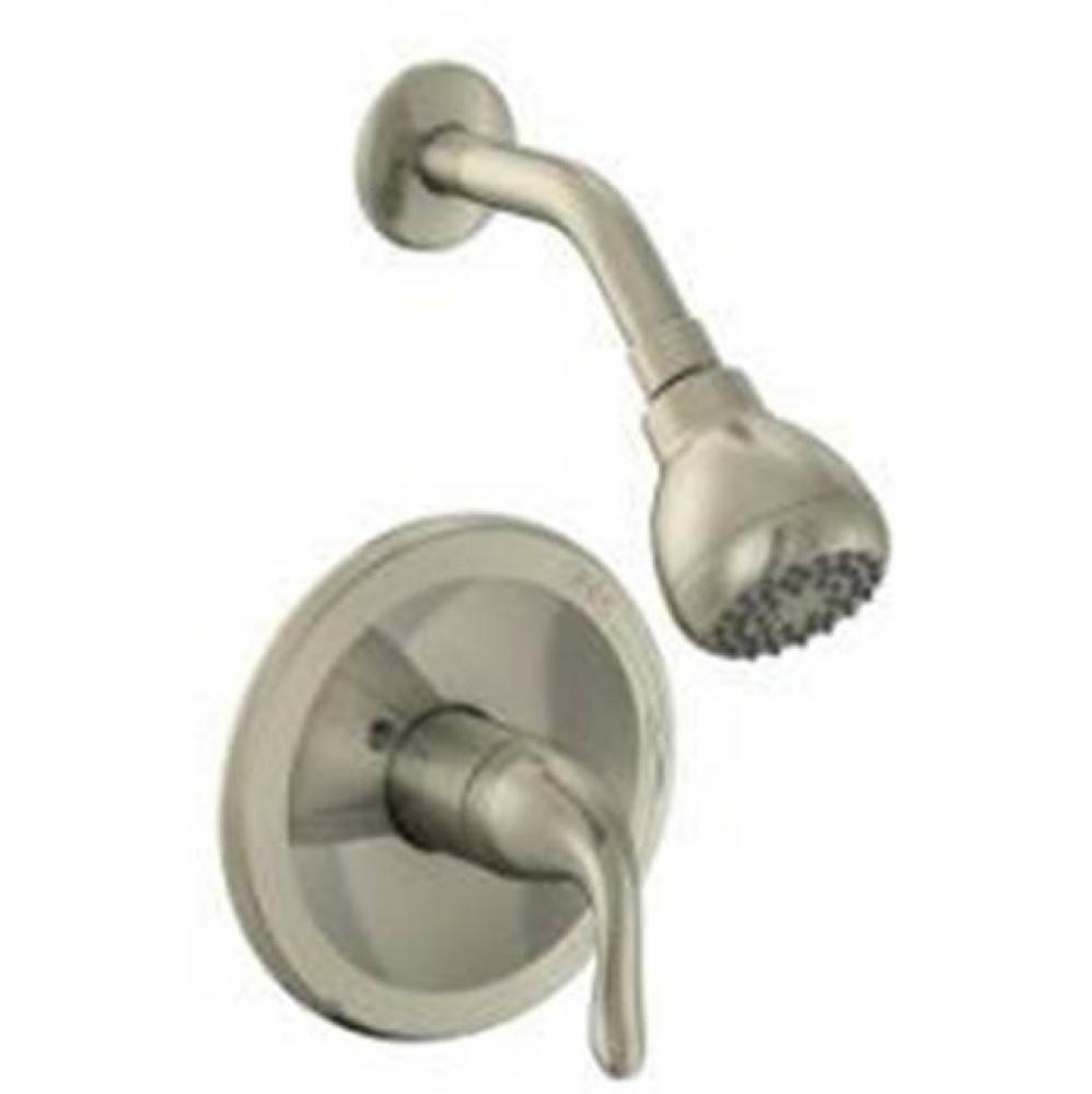 Brushed Nickel Shower Trim Only 1.75 Gpm Decorative Showerhead