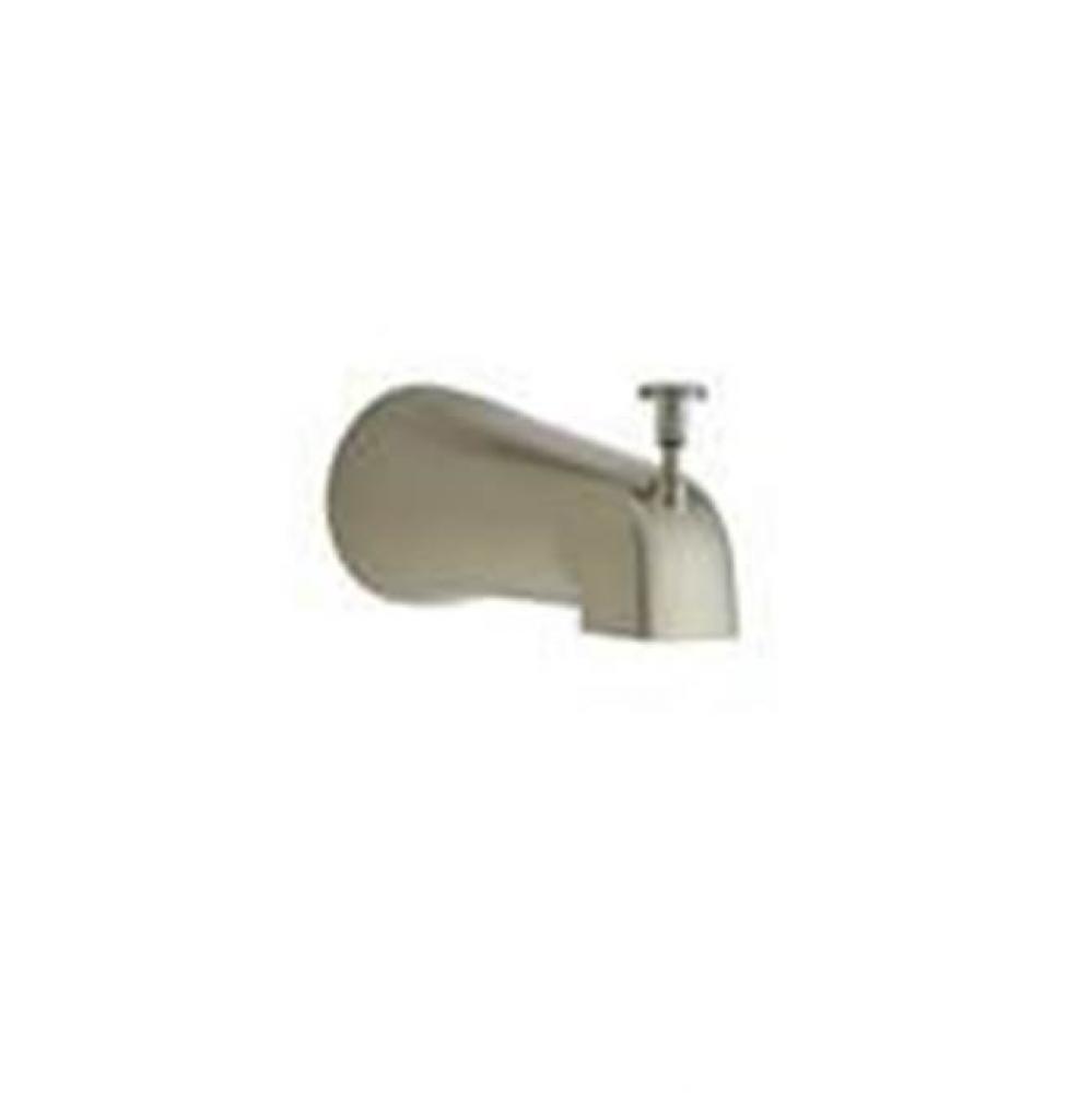 Universal Brushed Nickel Slip On Tub Spout With Diverter Good Value