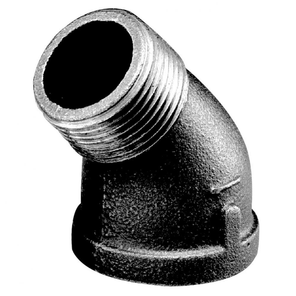 3/4'' Blk Mall 45 St Elbow