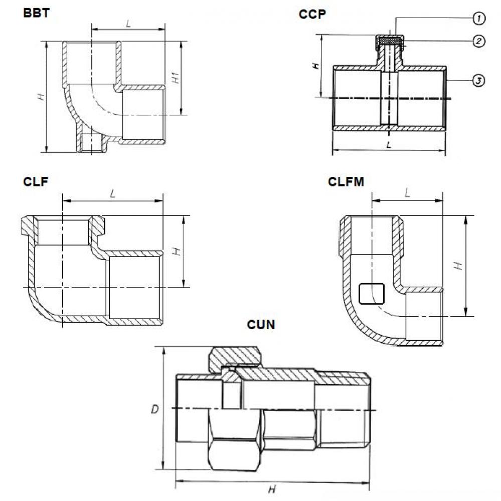 1/2''C X 1/2''MIP UNION ADAPTER WROT X CAST