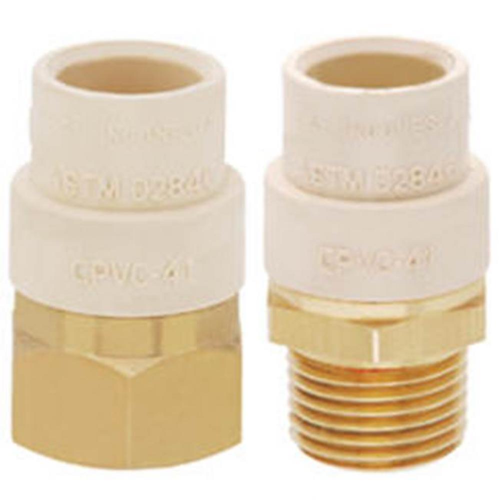 LEAD FREE 1-1/2'' CPVC X 1-1/2''       BRASS MIP ADAPTER