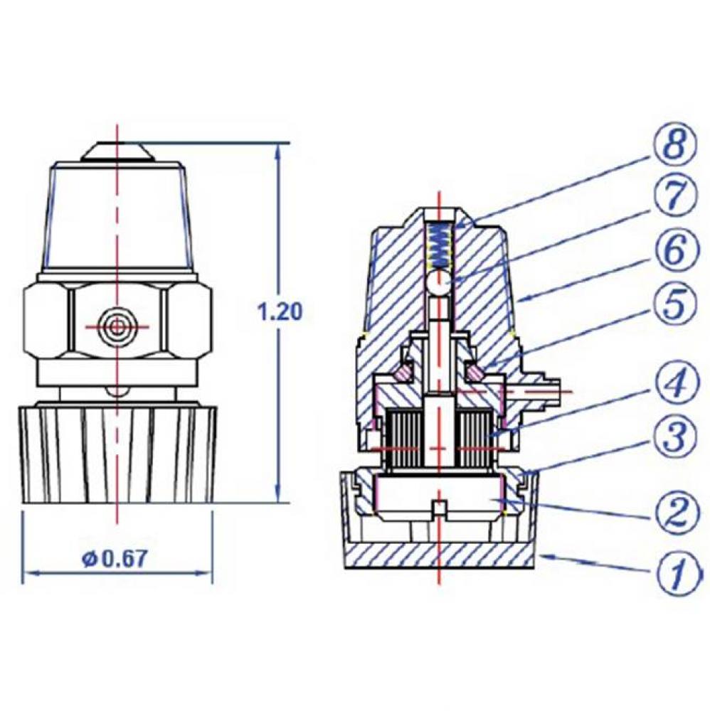 1/8'' AUTO VENT FOR HW and STEAM NOT FOR POTABLE WATER