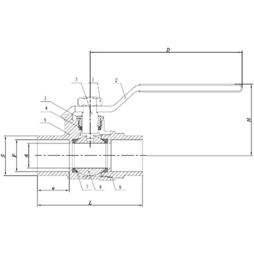 2'' C-C BALL VALVE ECONOMY