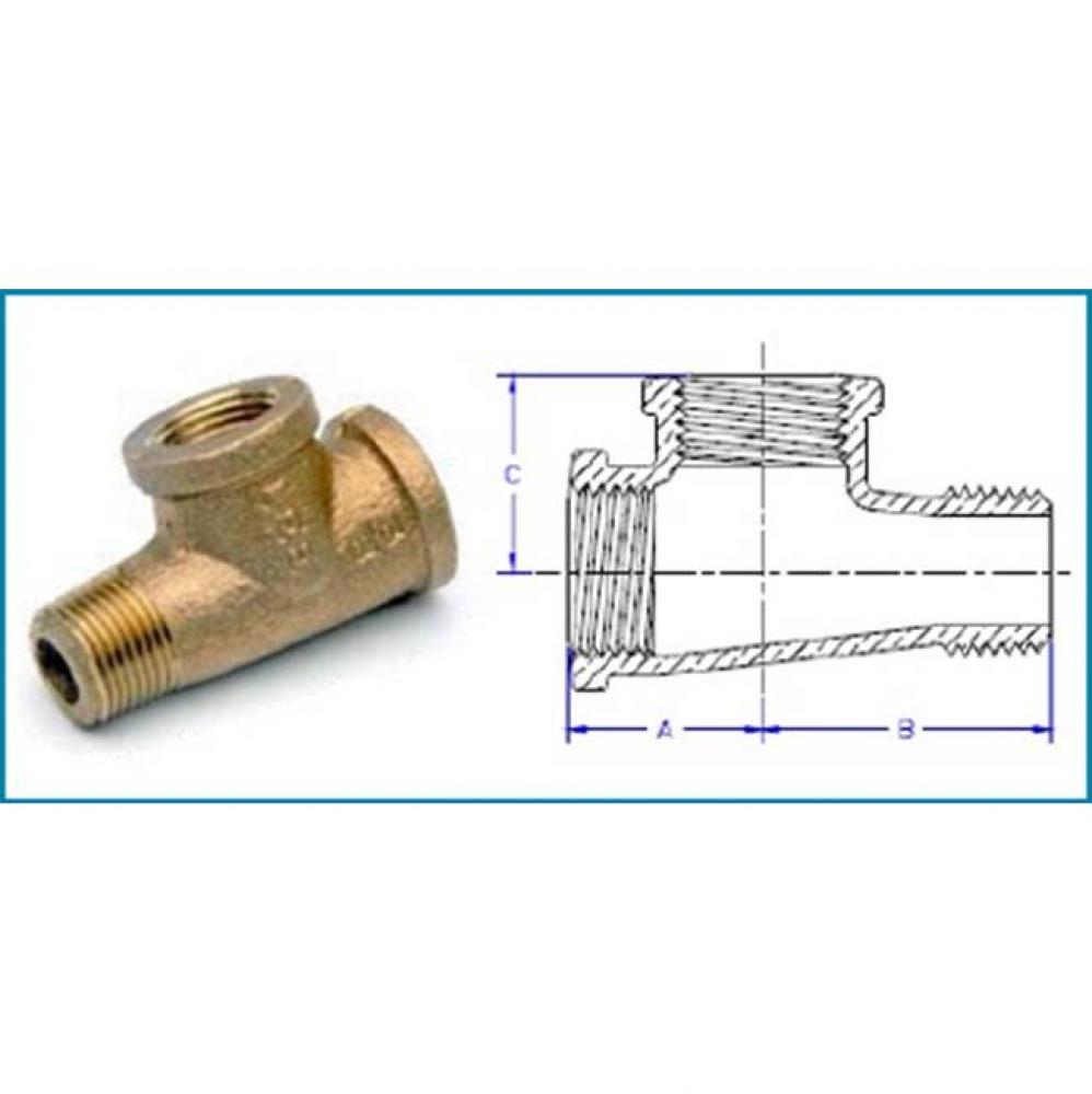 3/4'' Lead Free Domestic Brass Street Tee Fmf