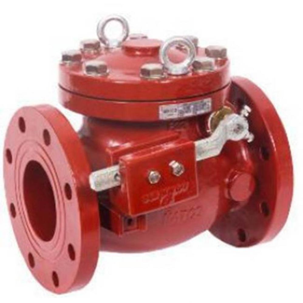 8'' Flanged Ci Swing Chk Valve Outside Lever And Weight,Resilient Seat Awwa C508 200Cwp