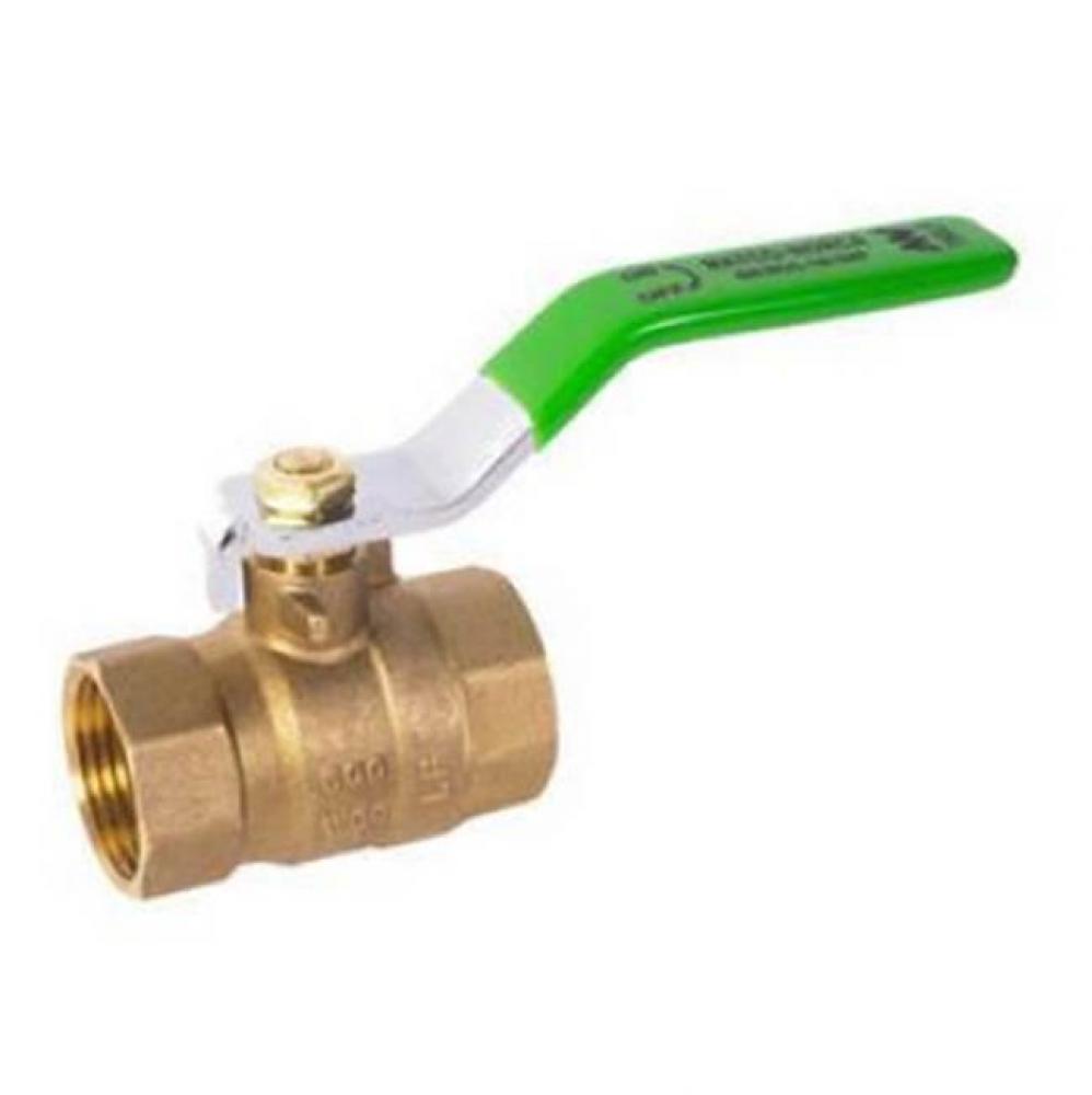 LEAD FREE 1-1/2'' IP FULL PORT FORGED BRASS BALL VALVE